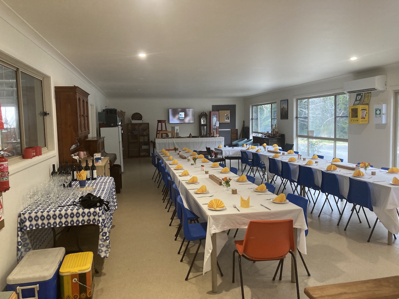 Tables are set
